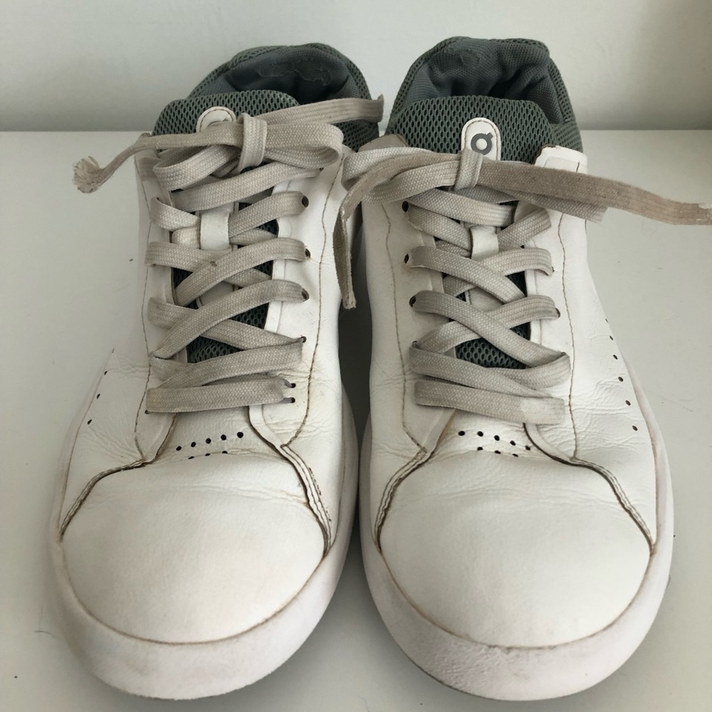 On The Roger White and Gray Sneakers - Picture 6 of 8